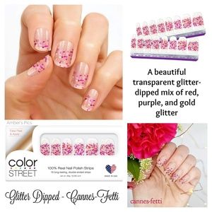 Color Street Valentine day nail strips